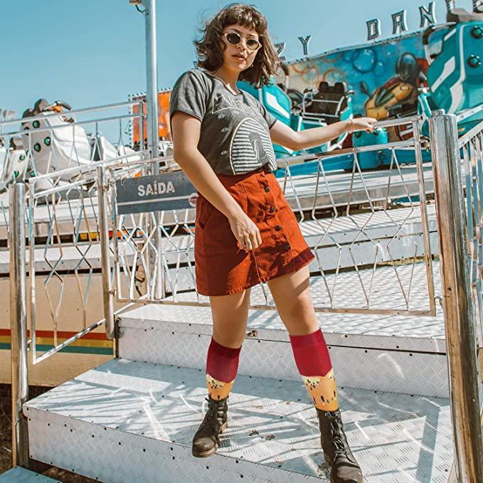 20-30mmHg Compression Socks Vintage Artwork Painting Recovery Stockings