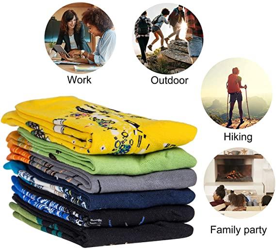 4 Pairs Unisex Famous Painting Masterpiece Artwork Crew Socks