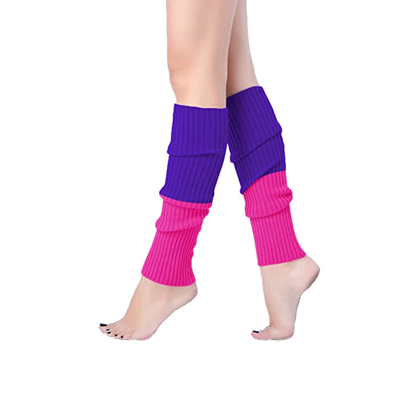 Women Knit Leg Warmers 80s Ribbed Neon Leg Warmers Costume