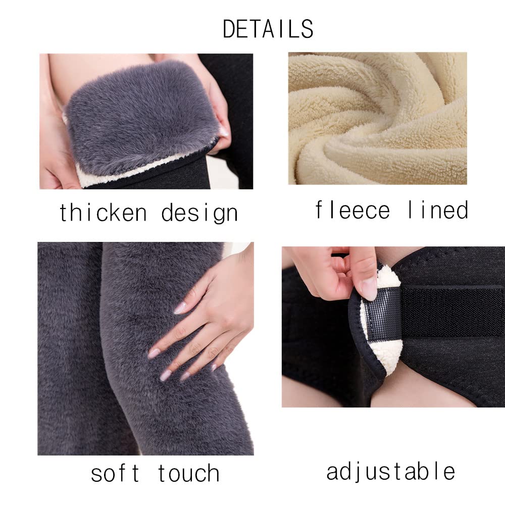 Cashmere Knee Braces Thicken Adjustable Soft Leg Warmer