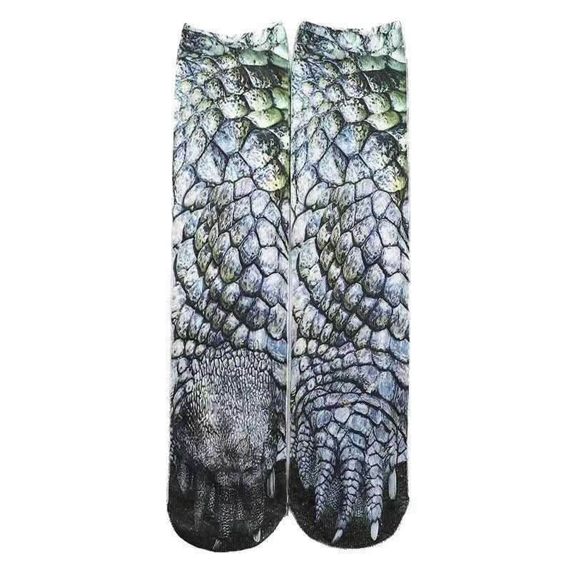 Cozy 3D Animal Paw Mid-Calf Socks