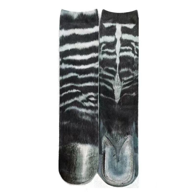 Cozy 3D Animal Paw Mid-Calf Socks