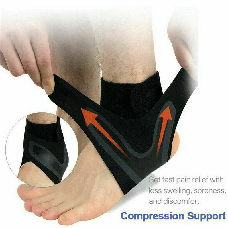Ankle Brace Support Compression Sleeve Plantar Fasciitis Pain Relief Foot Wrap