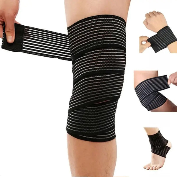 Elastic Knee Wrap Compression Bandage Brace Support for Legs