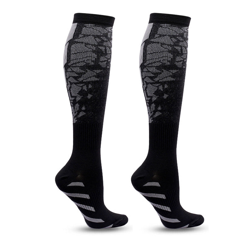 Knee High Compression Socks – Flight Support Stockings for Travel, Cycling & Daily Wear, Women & Men