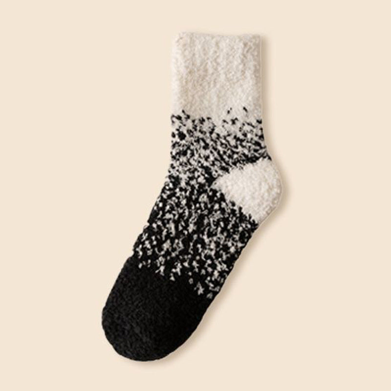 Cozy Coral Fleece Crew Socks for Men & Women