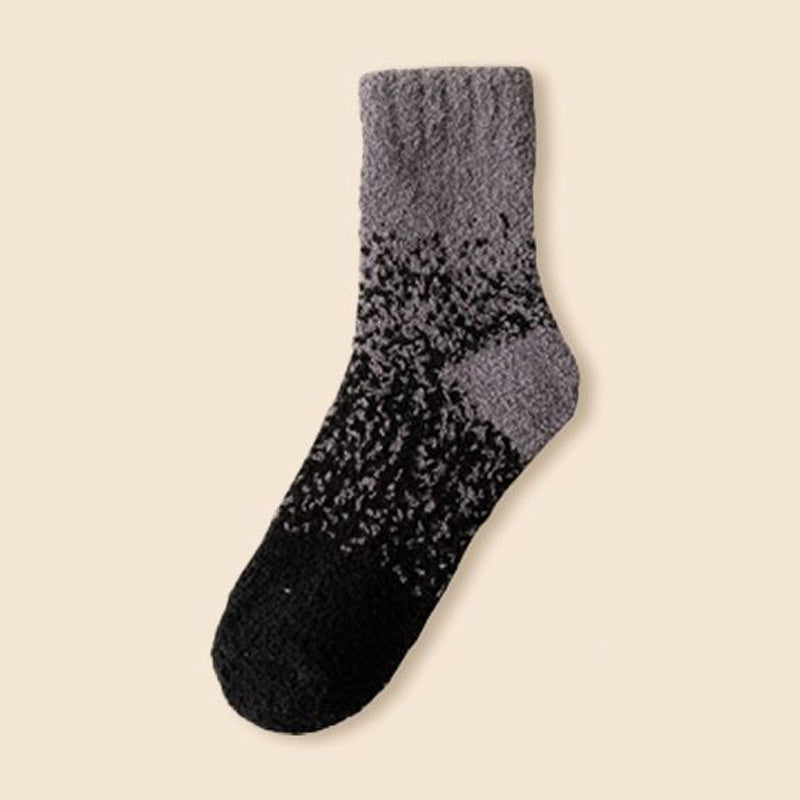 Cozy Coral Fleece Crew Socks for Men & Women