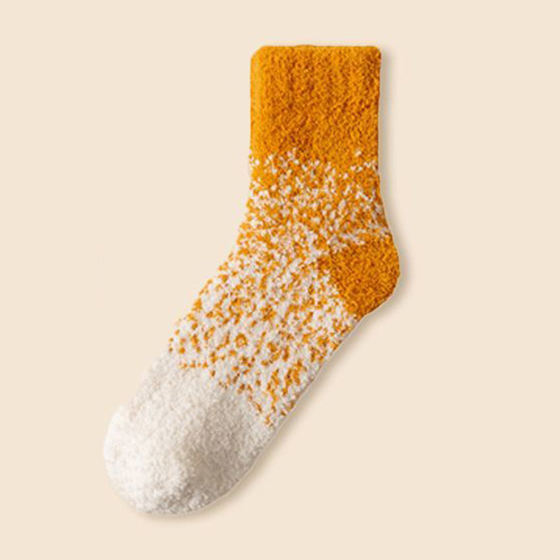 Cozy Coral Fleece Crew Socks for Men & Women