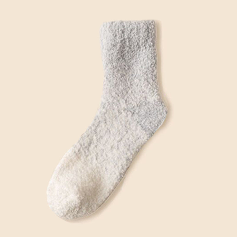 Cozy Coral Fleece Crew Socks for Men & Women