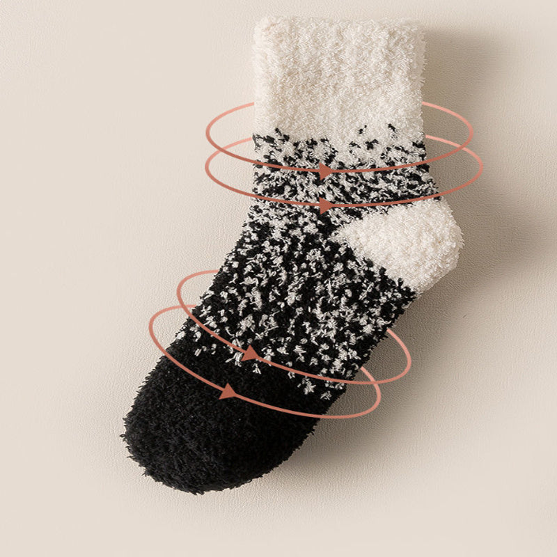 Cozy Coral Fleece Crew Socks for Men & Women