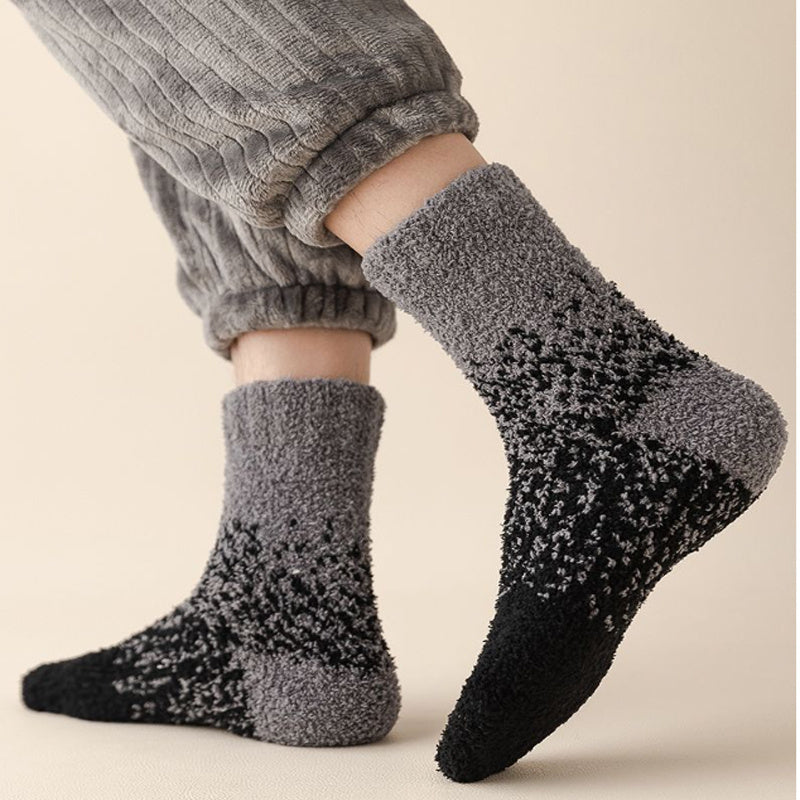 Cozy Coral Fleece Crew Socks for Men & Women