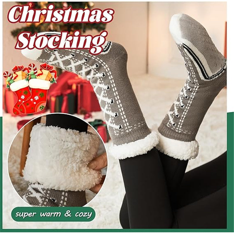 Cozy Fleece-Lined Winter Socks for Women