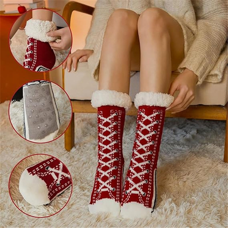 Cozy Fleece-Lined Winter Socks for Women