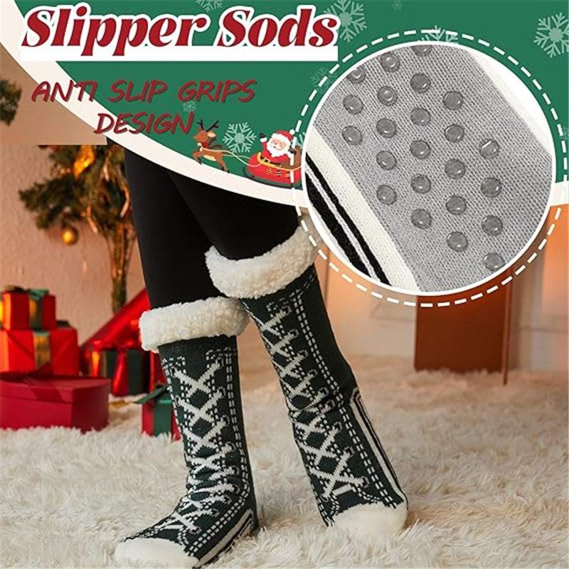 Cozy Fleece-Lined Winter Socks for Women