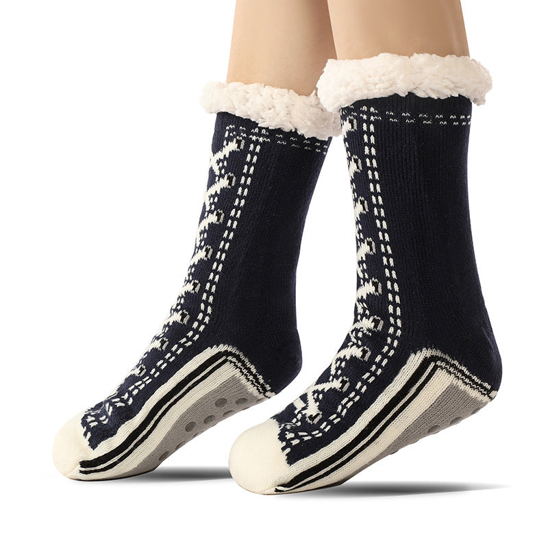 Cozy Fleece-Lined Winter Socks for Women