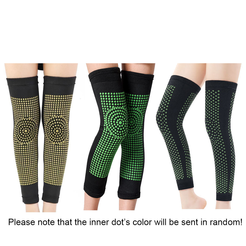 Extended Self-Heating Wormwood Knee Brace Sleeve Tourmaline Knee Support