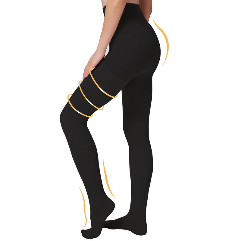 20–30 mmHg Firm Compression Stockings – Breathable Support Pantyhose for Circulation, Travel & Everyday Comfort