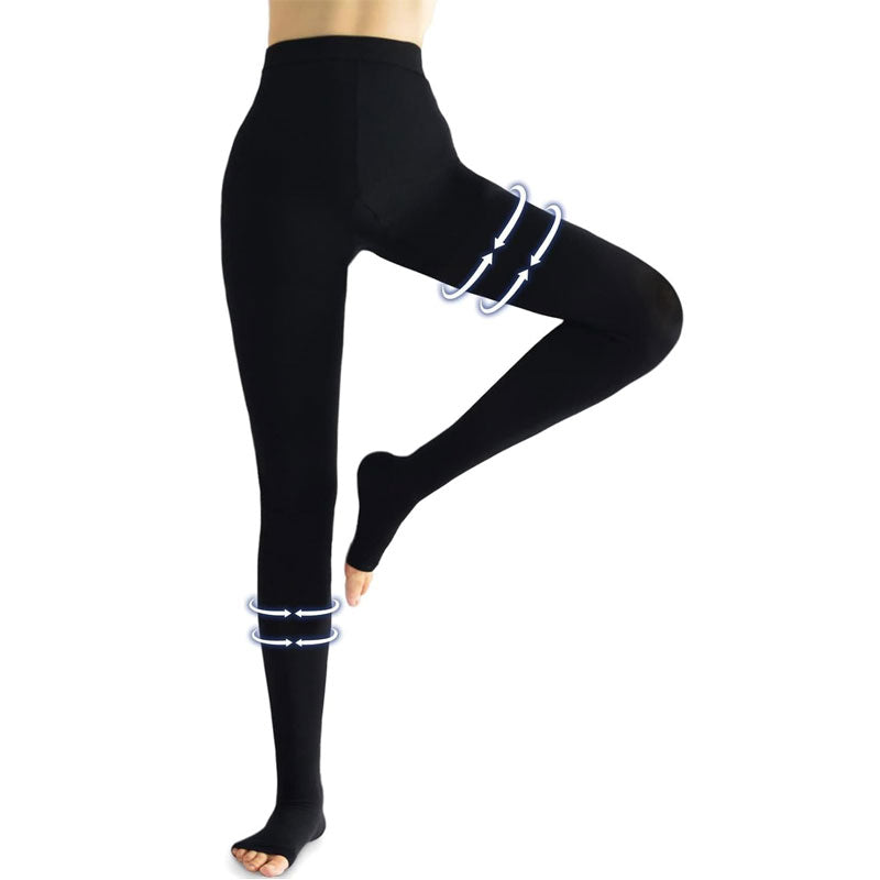 20–30 mmHg Firm Compression Stockings – Breathable Support Pantyhose for Circulation, Travel & Everyday Comfort