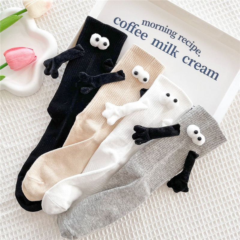 Funny Magnetic Hand Holding Socks for Adult - Couples, Lovers, Family, Friends