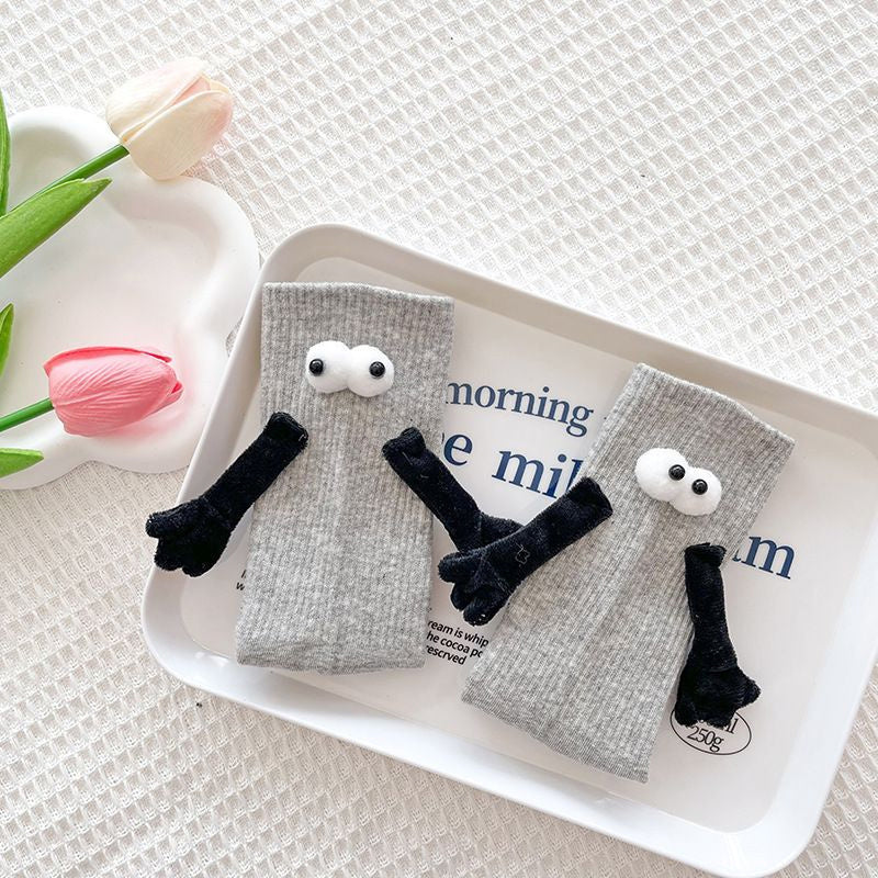 Funny Magnetic Hand Holding Socks for Adult - Couples, Lovers, Family, Friends