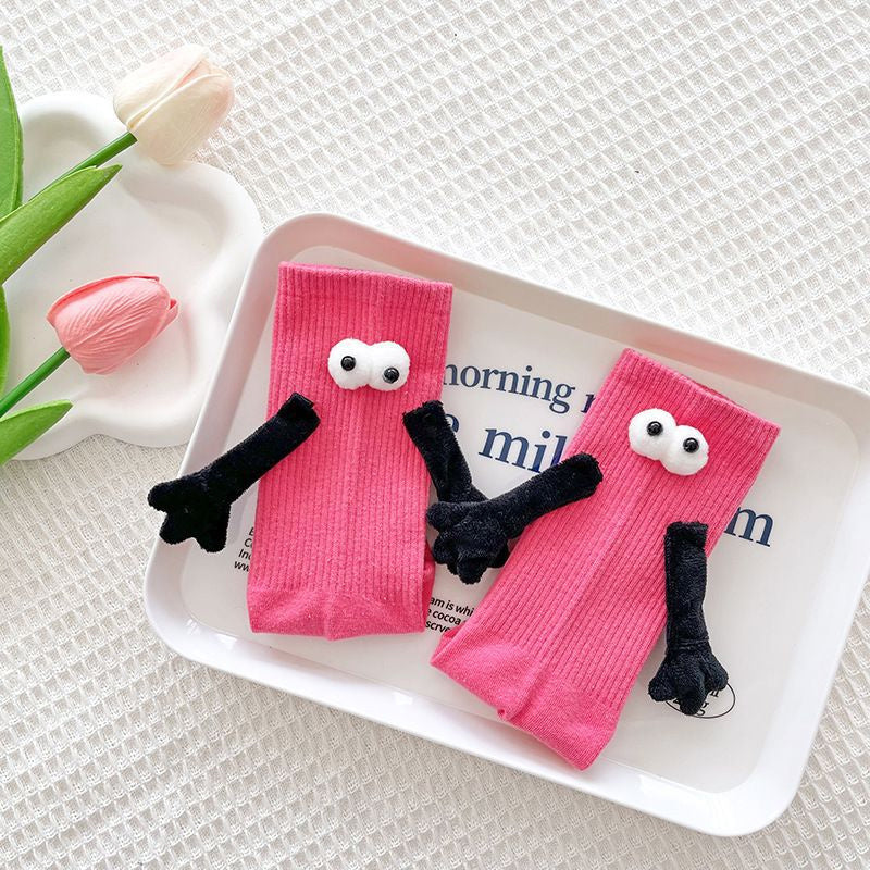 Funny Magnetic Hand Holding Socks for Adult - Couples, Lovers, Family, Friends