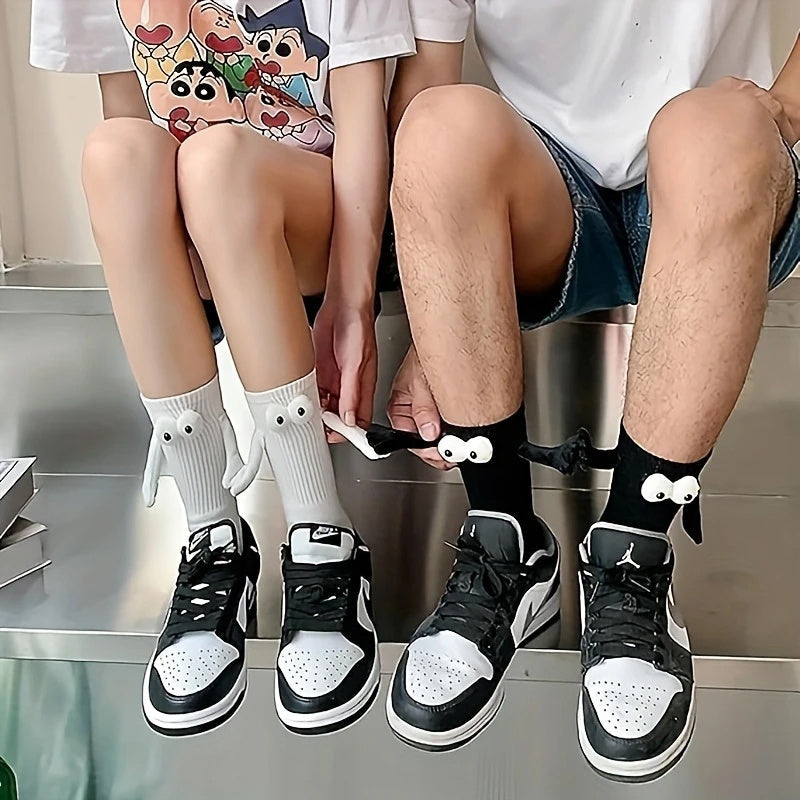 Funny Magnetic Hand Holding Socks for Adult - Couples, Lovers, Family, Friends