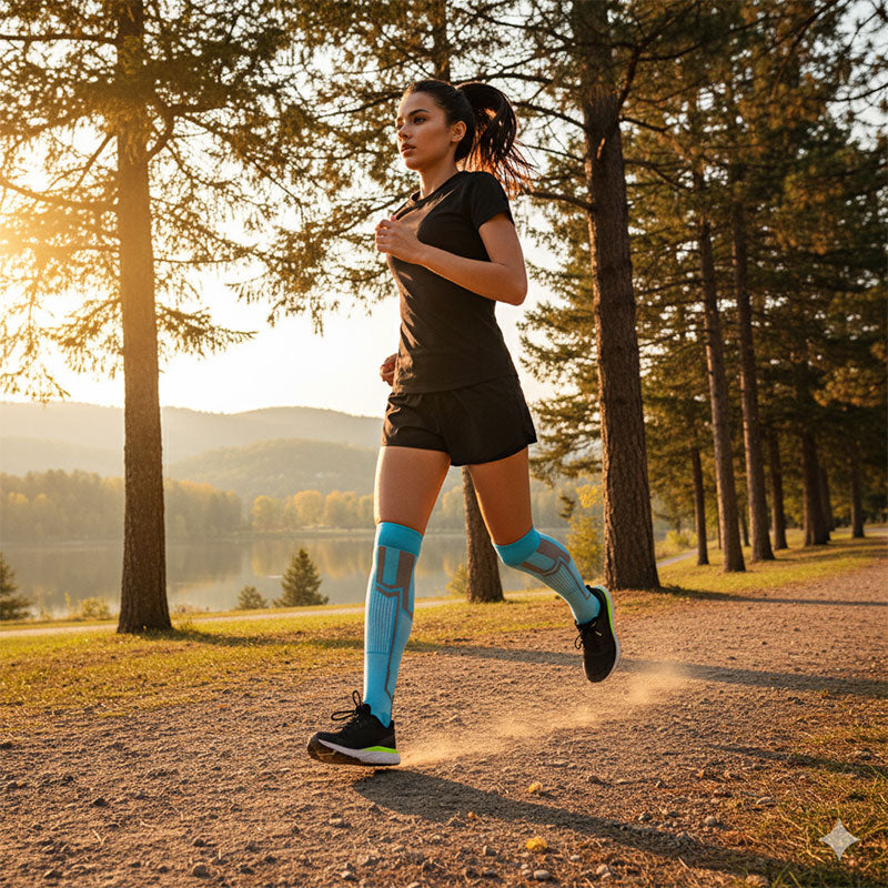 Athletic Knee High Compression Socks – Sports & Recovery Support for Men and Women
