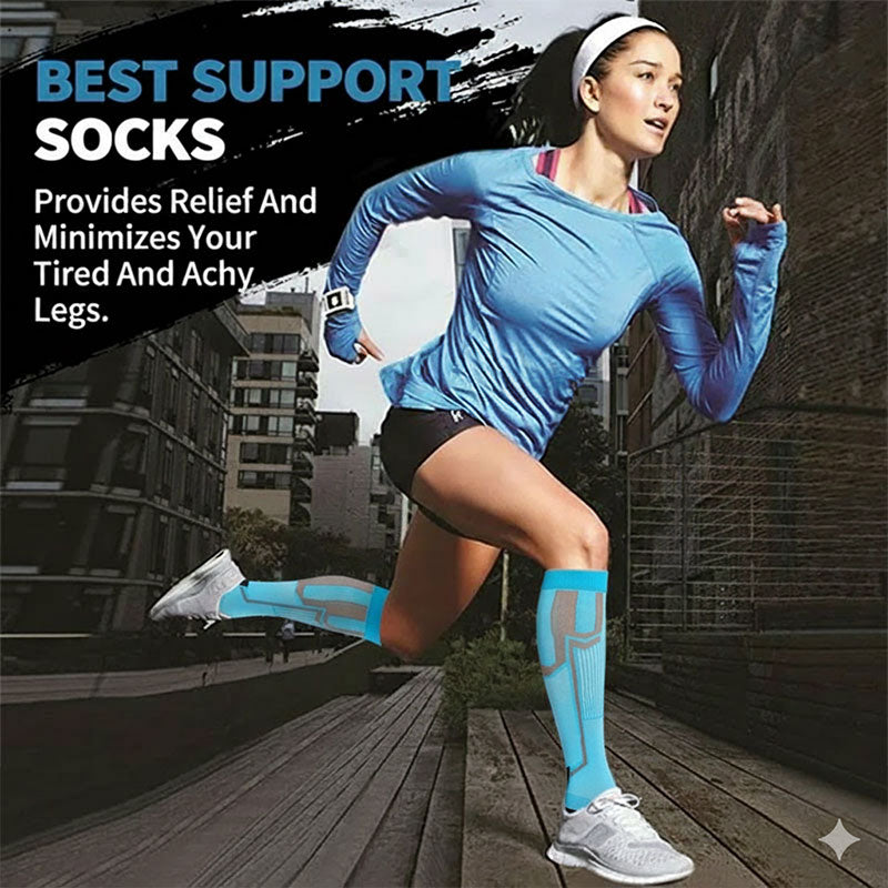 Athletic Knee High Compression Socks – Sports & Recovery Support for Men and Women
