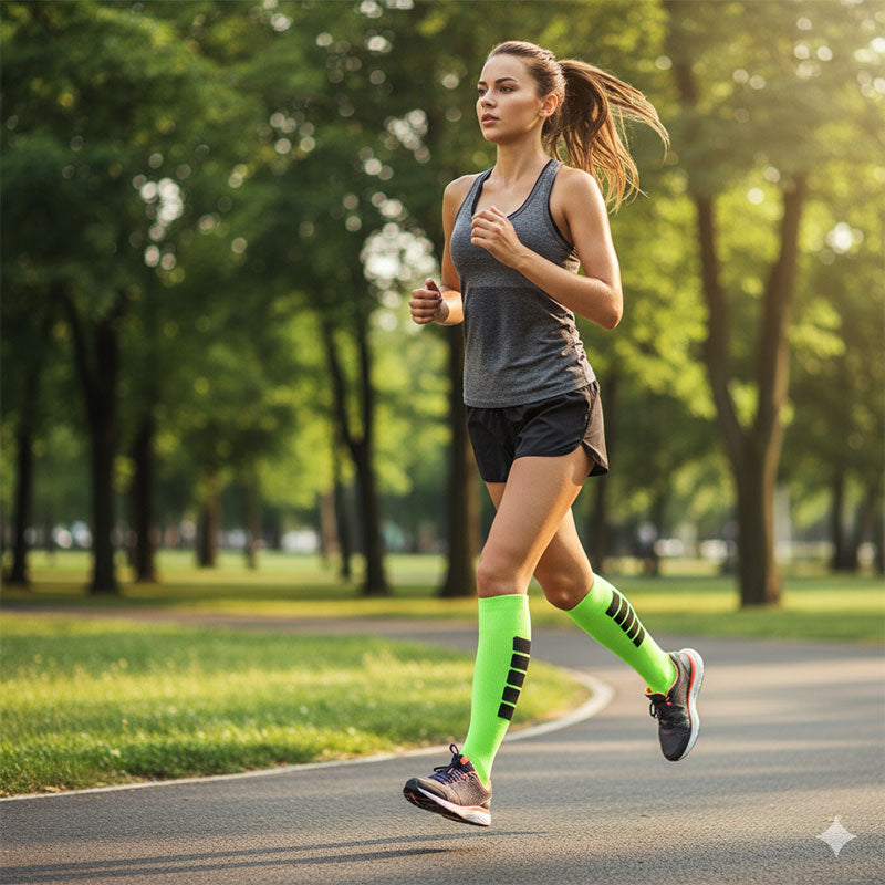 Knee High Compression Socks – Athletic Support Stockings for Running, Sports & Recovery, Women & Men