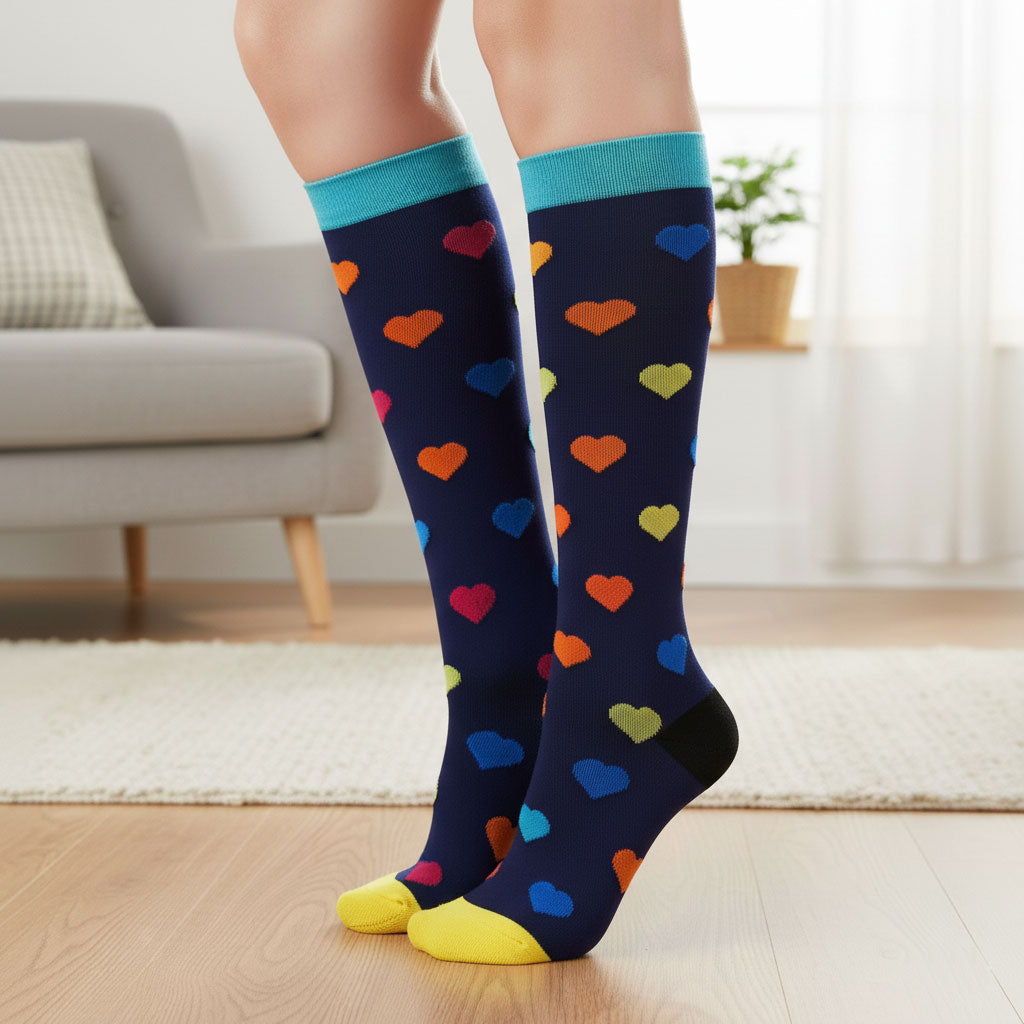 Compression Socks for Women & Men Knee-High Graduated Stocking for Pregnant Nurse