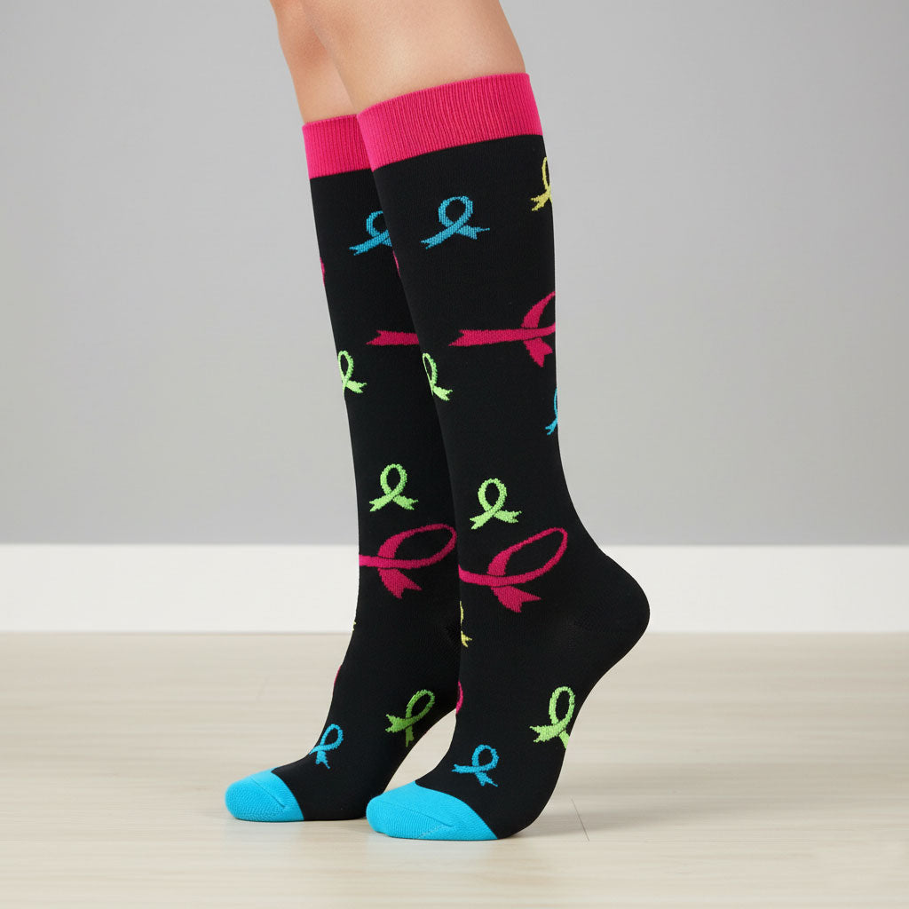 Compression Socks for Women & Men Knee-High Graduated Stocking for Pregnant Nurse