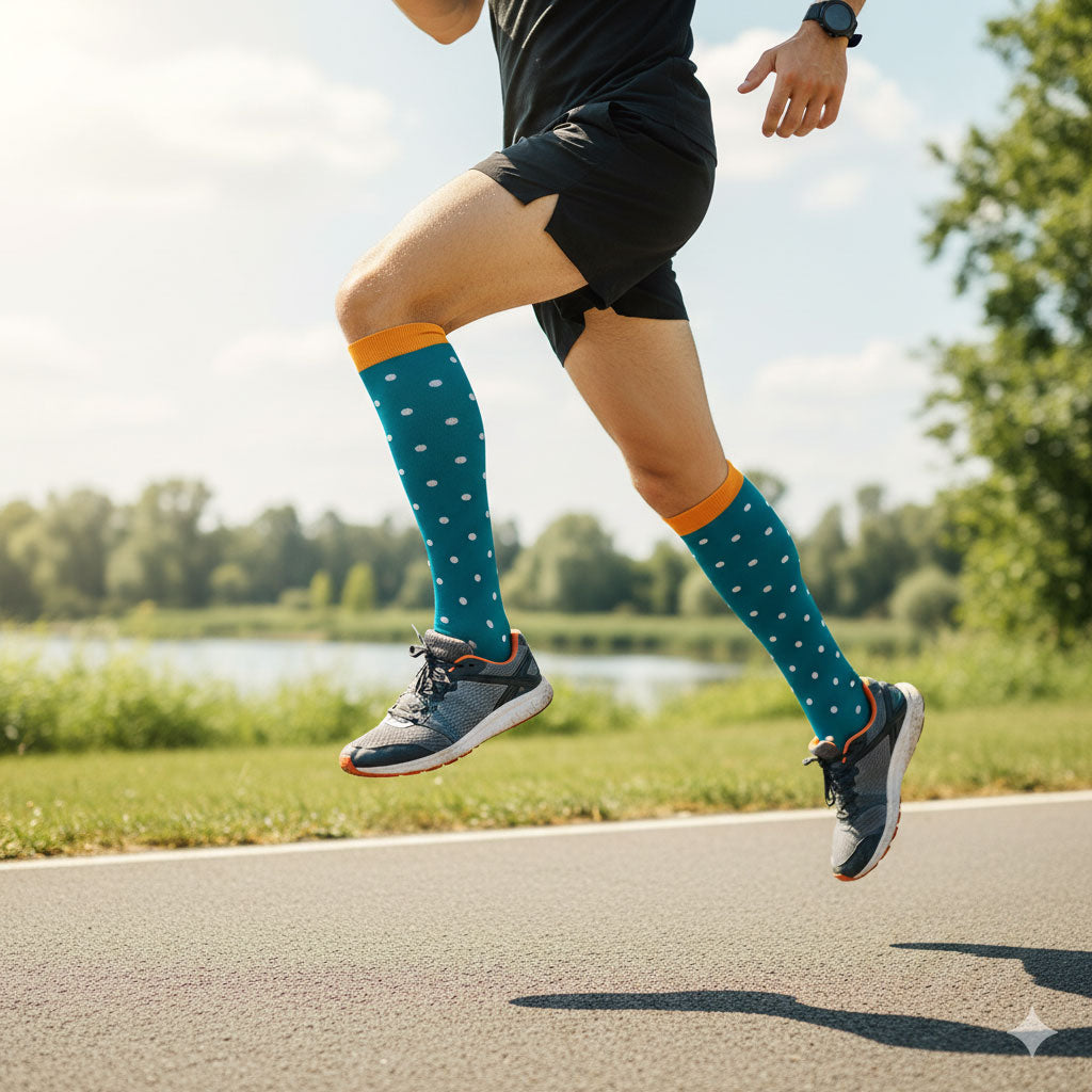 Graduated Supports Compression Socks for Sports Athletic Running Hiking Climbing Outdoor Walking