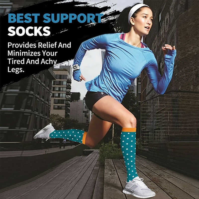 Graduated Supports Compression Socks for Sports Athletic Running Hiking Climbing Outdoor Walking