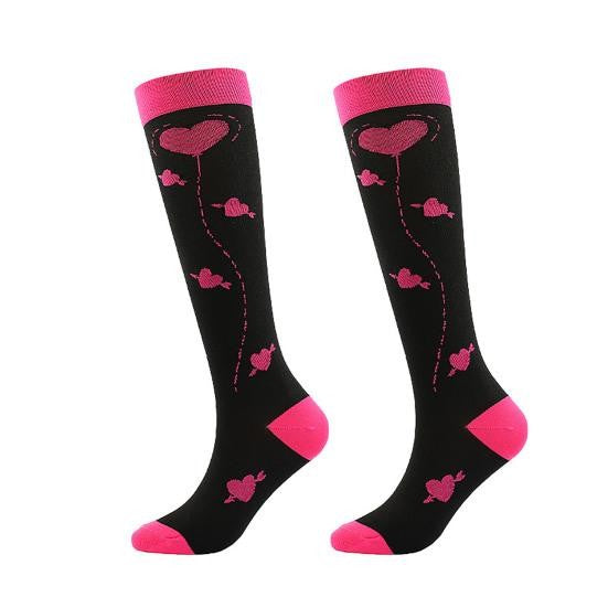 Knee-High Compression Socks for Women & Men Sports Athletic Running Cycling and Nurses Pregnant