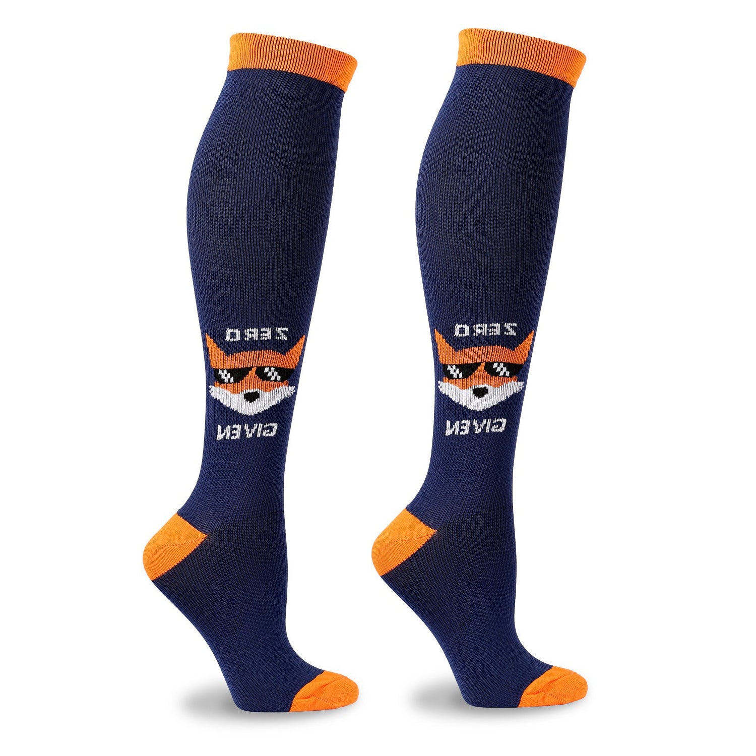 Knee High Compression Socks for Women – Animal Cartoon Pattern Stockings for Pregnancy, Maternity, Everyday Wear & Recovery