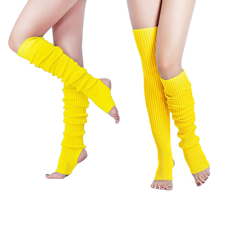 Women's Leg Warmers Fancy Dress 80s Dance Party Rave Clubbing Knitted Socks