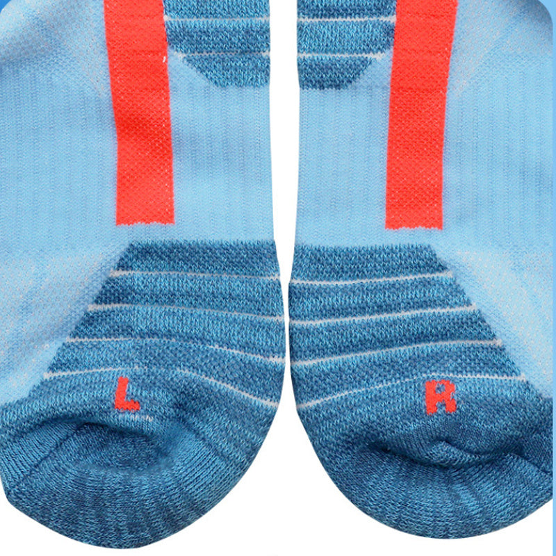 Unisex Marathon Running Crew Cushioned Compression Athletic Sports Socks