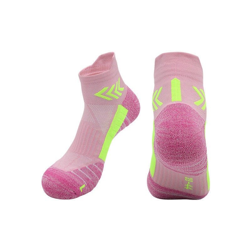 Unisex Marathon Running Crew Cushioned Compression Athletic Sports Socks