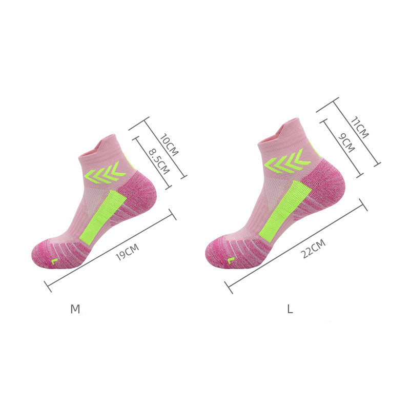 Unisex Marathon Running Crew Cushioned Compression Athletic Sports Socks