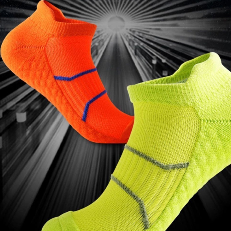 Mens Sport Socks Towel Bottom Running Socks Sweat Absorbent Ankle Socks Hosiery