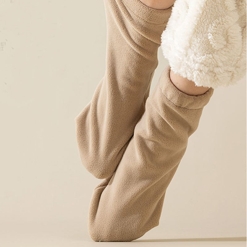 Fleece Insulated Night Sleep Socks for Ladies Winter Autumn Furry Slipper Socks