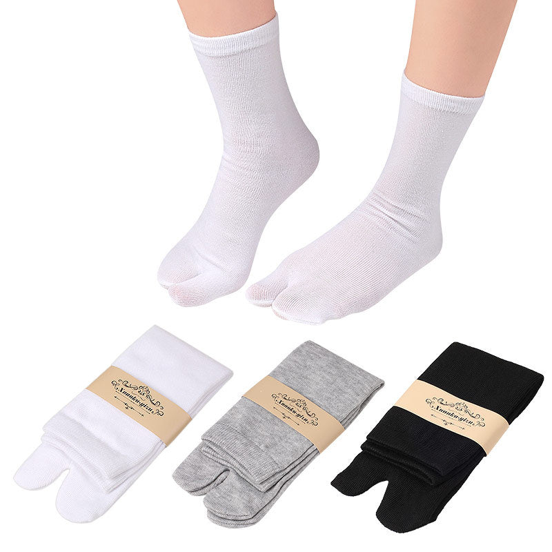 Flip Flop Socks Unisex Split Toe Cotton Tabi Socks for Women Men