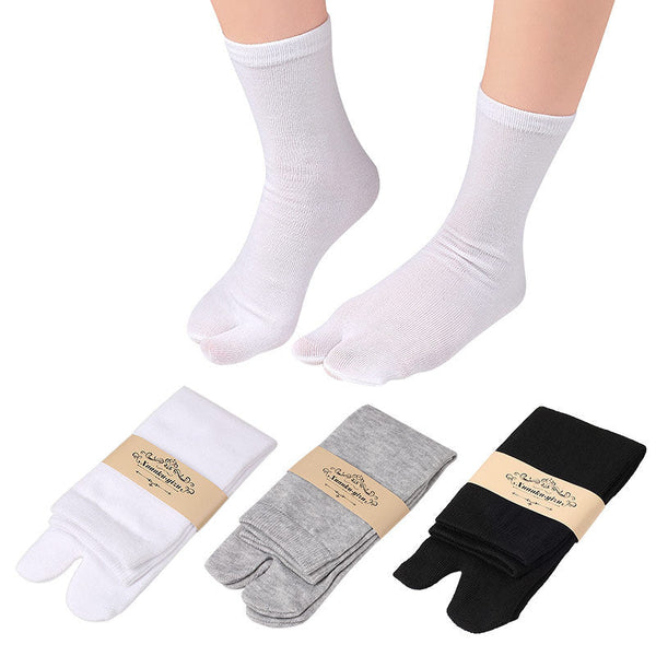 Flip Flop Socks Unisex Split Toe Cotton Tabi Socks for Women Men