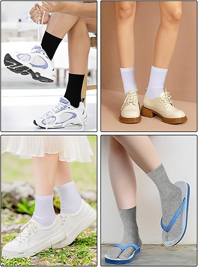 Flip Flop Socks Unisex Split Toe Cotton Tabi Socks for Women Men