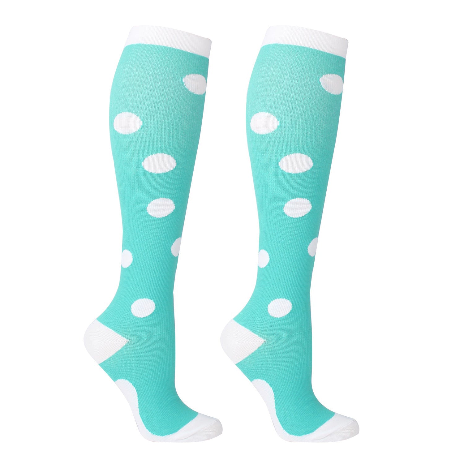 Knee High Compression Socks for Women & Men – Stethoscope Pattern Support Stockings for Nursing, Running & Sports