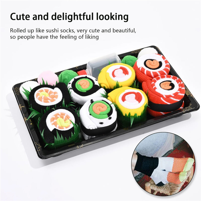 Fun Novelty Crazy Funky Food Cotton Sushi Socks Birthday Christmas Gifts