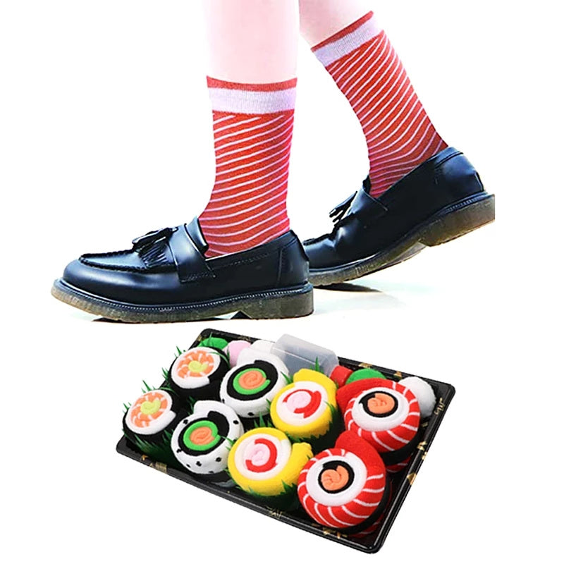 Fun Novelty Crazy Funky Food Cotton Sushi Socks Birthday Christmas Gifts