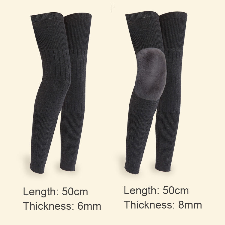 Thermal Cashmere Wool Knee Brace Leg Warmers