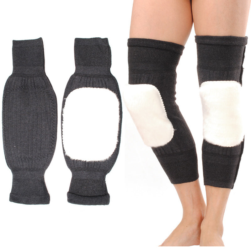 Thicken Cashmere Knee Warmer Cold Weather Thermal Leg Knee Sleeve
