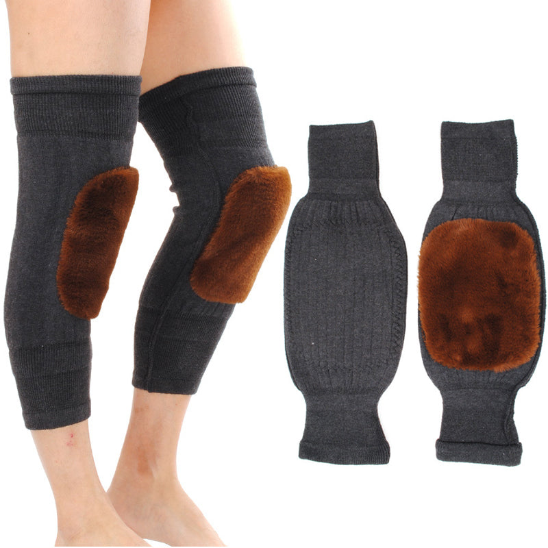 Thicken Cashmere Knee Warmer Cold Weather Thermal Leg Knee Sleeve